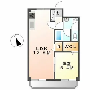 ハイライク栄ハイツ【6階】の間取り