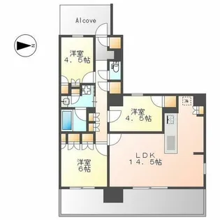 GRANPASEO丸の内【8階】の間取り