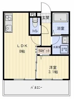 ネブラスカイ【2階】の間取り