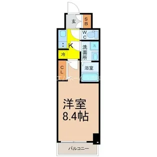 S-RESIDENCE今池beleta【1階】の間取り