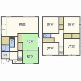 北海道札幌市北区北十九条西3丁目【一戸建】の間取り