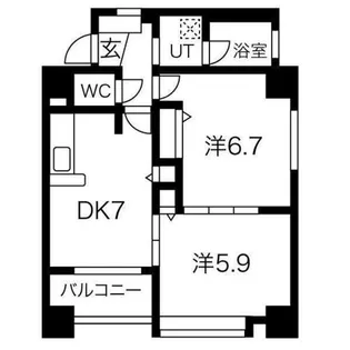クラッセ北大通り【5階】の間取り