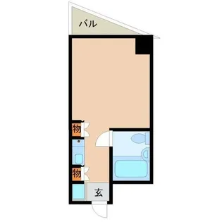 キューブ東塚口【2階】の間取り