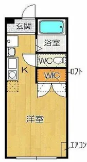カーサフォルトゥーナ【3階】の間取り