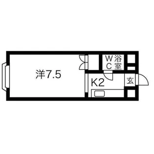 ハイデンスMM八軒【4階】の間取り