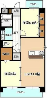 ルチアーノ【3階】の間取り