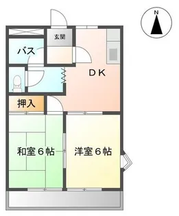 ツインハイムミサトB【301号室】の間取り