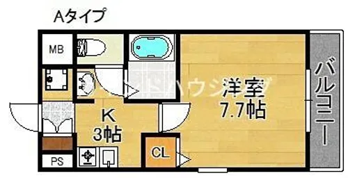 M’PLAZA住吉公園壱番館【9階】の間取り