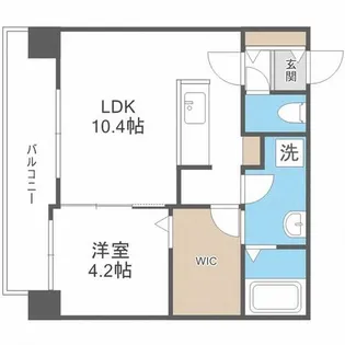 ピエス大通14【2階】の間取り