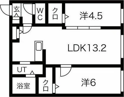 ブランシャールVILLE【3階】の間取り