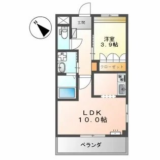 グランジュテ【3階】の間取り