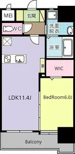 ガーデン・コートSUNATSU【5階】の間取り