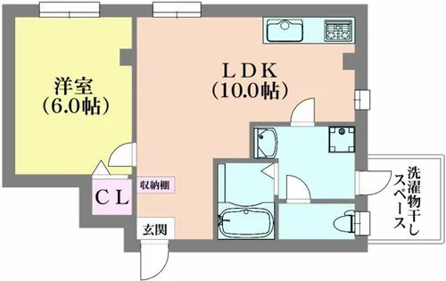 AQUA鈴蘭台【1階】の間取り