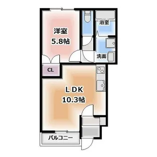 サンシャインハウス【101号室】の間取り