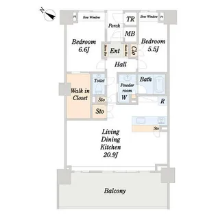 ネクサス薬院【1502号室】の間取り