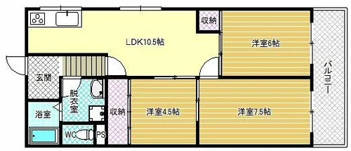 シャインエメラルド【1階】の間取り