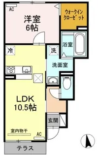 アンシャンテ【103号室】の間取り