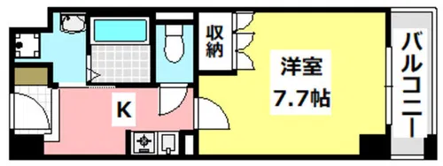 シャンピアコート茨木【4階】の間取り
