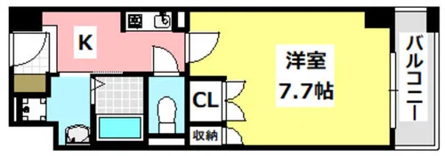 シャンピアコート茨木【6階】の間取り