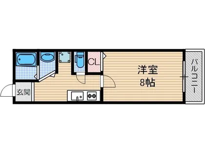 ベリッシモ春日【3階】の間取り