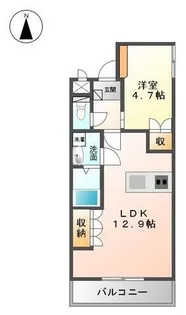 大阪府箕面市彩都粟生南2丁目【マンション】の間取り