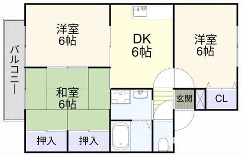 セジュールアミ【202号室】の間取り