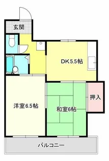 サンライフ若江本町【4階】の間取り