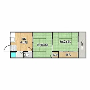 マンション八笑園【3階】の間取り