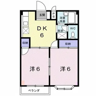 エルディム加藤【2階】の間取り