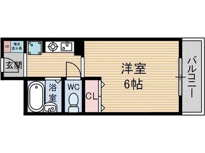 スチューデントパレス茨木【223号室】の間取り