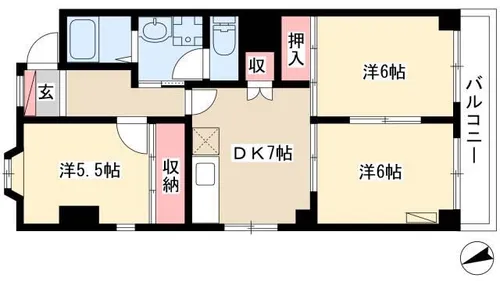エスプラナード【2階】の間取り