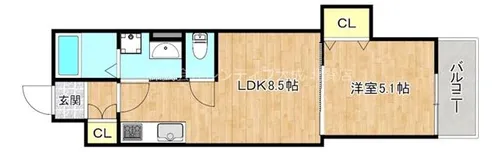 Gran QUALIOR北巽【2階】の間取り