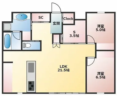 MOTHER 3【2階】の間取り