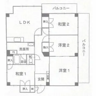 丸美タウンマンション昭和橋【2階】の間取り