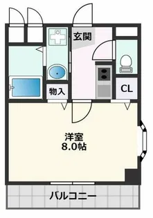 レジデンス南高浜【4階】の間取り