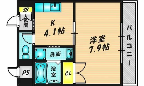 Perle charmante【201号室】の間取り