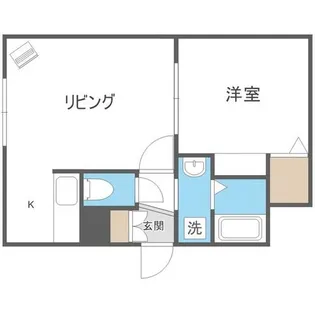 ラインズ円山【3階】の間取り