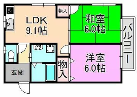 K’S Pastral【1階】の間取り