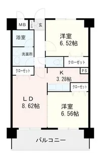 アンプルールベトン明永【1階】の間取り