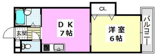 コーポ平尾【2階】の間取り