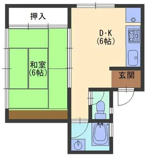 フォーシーズンズ守口【3階】の間取り
