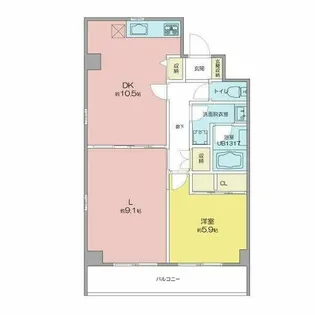 エミナンス汐路【2階】の間取り