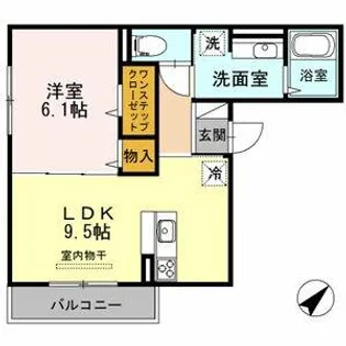 アルヴィータ【1階】の間取り