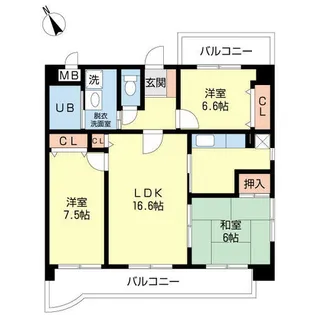 ベリーテ【0202号室】の間取り