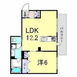 シャーメゾンガーデンズKNK【4階】の間取り