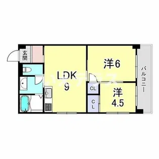 神装コーポ【2階】の間取り