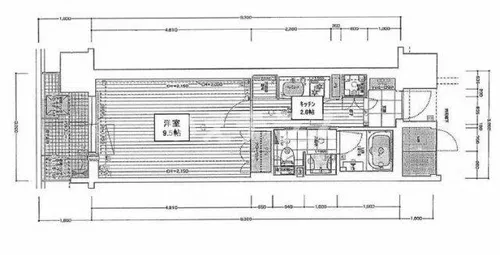 リーガル神戸三宮フラワーロード【11階】の間取り