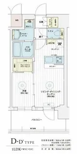 エステムコート三宮EASTⅤルシーダ【2階】の間取り