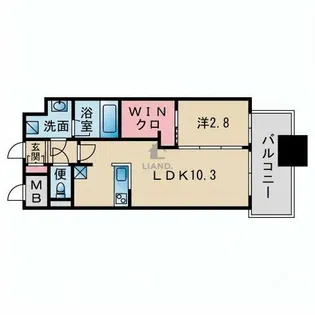 ブラン・スタイル博多【9階】の間取り