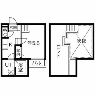 Creo吹上【2階】の間取り